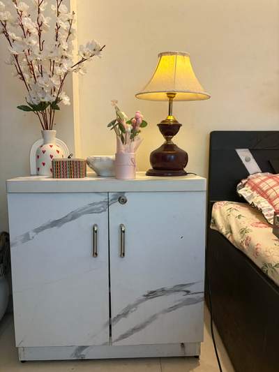 Bed with mattress and table combo